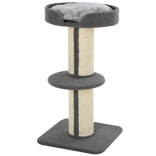 PawHut Cat Tree Grey 450 mm x 450 mm x 810 mm