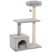 PawHut Cat Tree Grey 335 mm x 600 mm x 960 mm