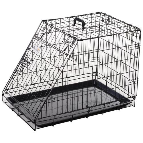 PawHut Dog Cage Black 480 mm x 760 mm x 550 mm