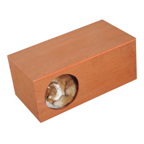 PawHut Cat House Golden Red 300 mm x 600 mm x 250 mm