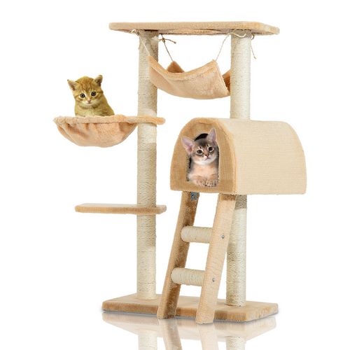 PawHut Cat Tree Deep Beige 300 mm x 550 mm x 1000 mm