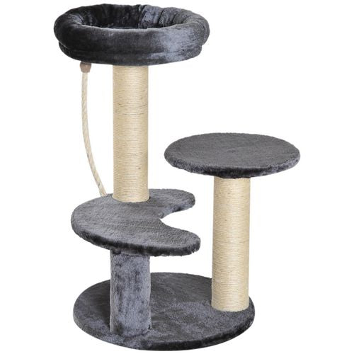 PawHut Cat Tree Grey 400 mm x 650 mm