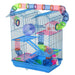 PawHut Hamster Cage Blue 300 mm x 470 mm x 590 mm