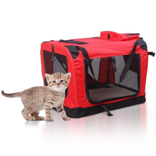 PawHut Pet Travel Carrier Red 420 mm x 600 mm x 420 mm