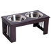 PawHut Pet Feeder Brown 305 mm x 584 mm x 254 mm