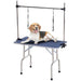 PawHut Pet Grooming Table Blue 600 mm x 1070 mm x 1700 mm