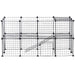 PawHut Pet Playpen Black 730 mm x 1460 mm x 730 mm