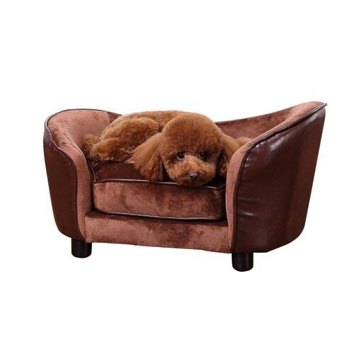 PawHut Pet Sofa Coffee 405 mm x 665 mm x 355 mm