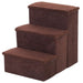 PawHut Pet Stairs Brown 540 mm x 400 mm x 480 mm