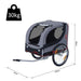 PawHut Pet Trailer Grey, Black 730 mm x 1300 mm x 900 mm