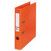 Esselte No.1 Power Lever Arch File A4 52 mm Orange 2 ring 811440 Polypropylene Portrait Pack of 10