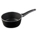 MasterChef Sauce Pan Forged Aluminium Black, Non-Stick Coating Silver 16 cm