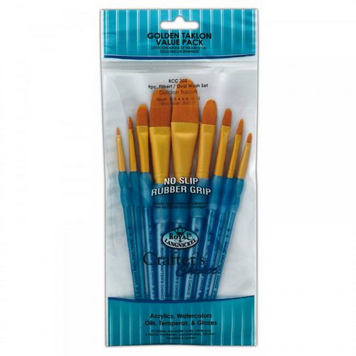 Royal & Langnickel Paint Brush Set Crafters Choice Pack of 9