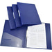 Rapesco Ring Binder 1660 Polypropylene A4 2 ring 35 mm Spine Blue Pack of 4