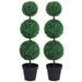 OutSunny Artificial Tree 844-262V01 Green, Black 300 mm x 300 mm x 1120 mm