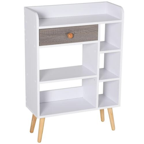 HOMCOM Shelf 836-181WT White 240 x 600 x 908 mm