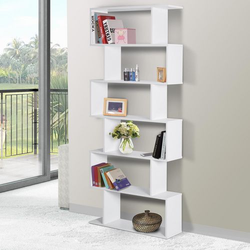 HOMCOM Shelf 833-382WT White 230 x 800 x 1,920 mm