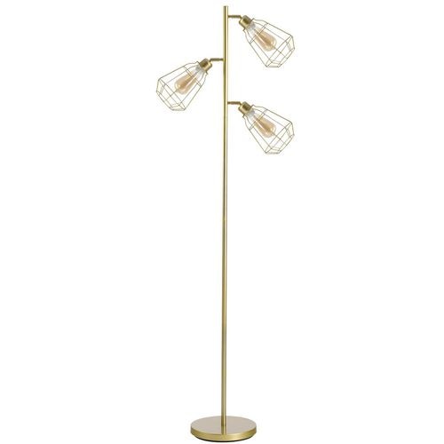 HOMCOM Floor Lamp Gold 360 x 360 x 1,650 mm