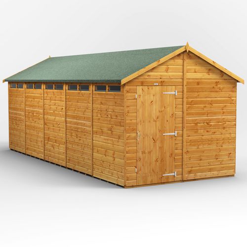 Power Garden Shed 208PASS Golden Brown 20x8