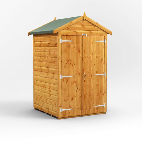 Power Garden Shed 44PAWDD Golden Brown 4x4