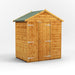 Power Garden Shed 46PAWDD Golden Brown 4x6