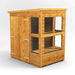 Power Garden Shed 46PPPSDD Golden Brown 4x6