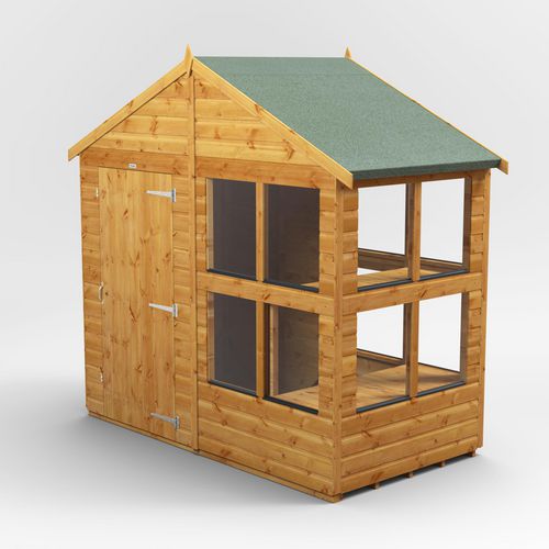 Power Garden Shed 48PAPS Golden Brown 4x8