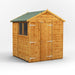 Power Garden Shed 66PADD Golden Brown 6x6