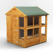 Power Garden Shed 66PAPSDD Golden Brown 6x6