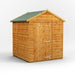 Power Garden Shed 66PAW Golden Brown 6x6