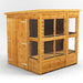 Power Garden Shed 66PPPSDD Golden Brown 6x6