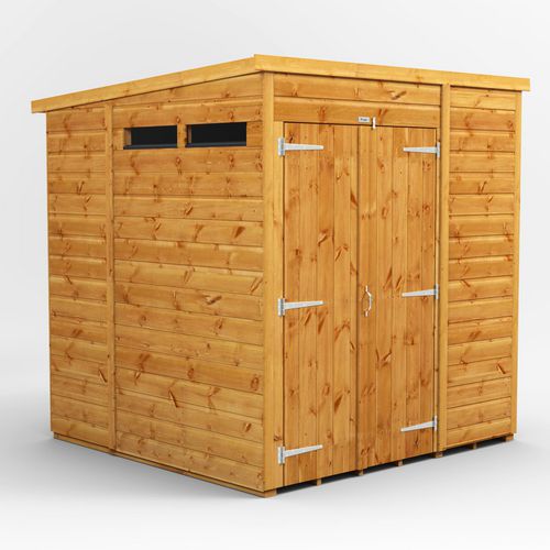 Power Garden Shed 66PPSSDD Golden Brown 6x6