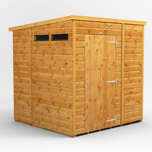 Power Garden Shed 66PPSS Golden Brown 6x6