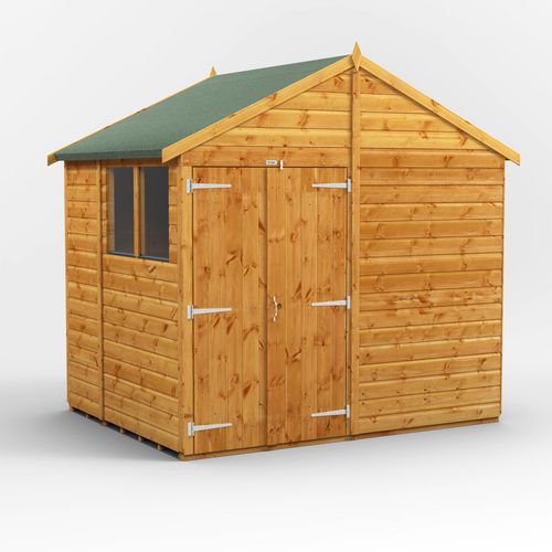 Power Garden Shed 68PADD Golden Brown 6x8