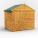 Power Garden Shed 68PASS Golden Brown 6x8