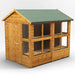 Power Garden Shed 86PAPS Golden Brown 8x6