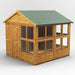 Power Garden Shed 88PAPSDD Golden Brown 8x8