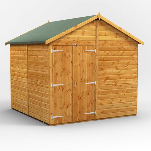 Power Garden Shed 88PAWDD Golden Brown 8x8