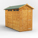 Power Garden Shed 104PASS Golden Brown 10x4