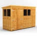 Power Garden Shed 104PPDD Golden Brown 10x4