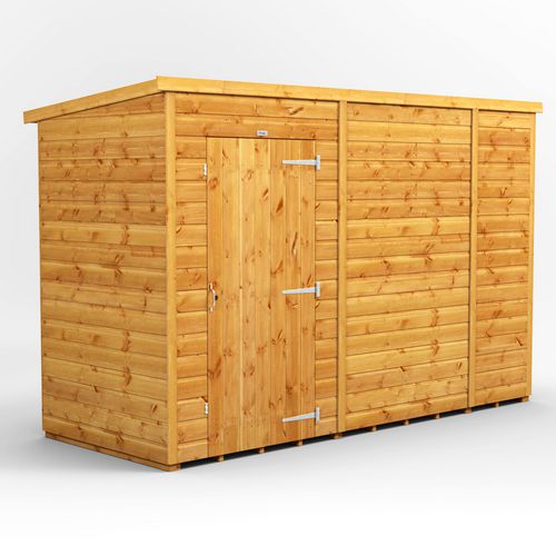 Power Garden Shed 104PPW Golden Brown 10x4