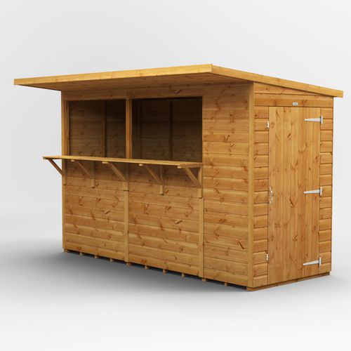 Power Garden Shed 104PUBS Golden Brown 10x4