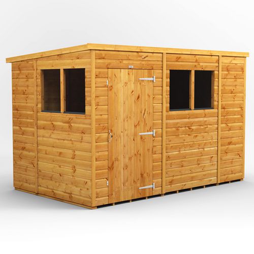 Power Garden Shed 106PP Golden Brown 10x6