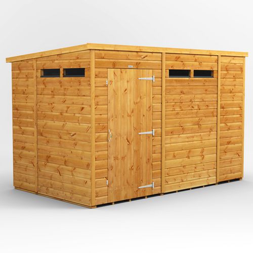 Power Garden Shed 106PPSS Golden Brown 10x6