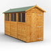 Power Garden Shed 124PA Golden Brown 12x4