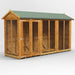 Power Garden Shed 124PASH Golden Brown 12x4