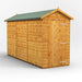 Power Garden Shed 124PAW Golden Brown 12x4