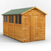 Power Garden Shed 126PADD Golden Brown 12x6