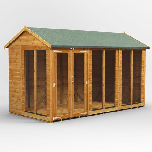 Power Garden Shed 126PASH Golden Brown 12x6