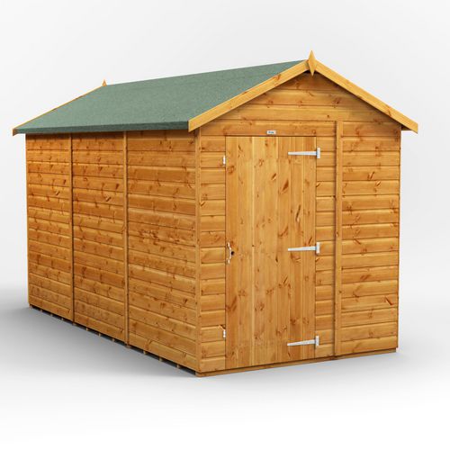 Power Garden Shed 126PAW Golden Brown 12x6